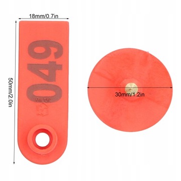 Серьги с номерами обозначают жетоны овец,