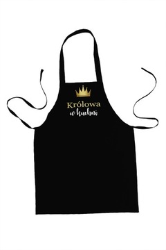 FARTUCH KUCHENNY OCHRONNY FARTUSZEK NA PREZENT KRÓLOWA W KUCHNI WZÓR 324