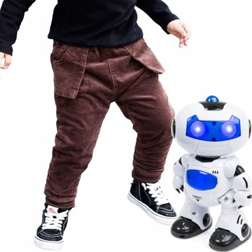 Танцующий робот ИНТЕРАКТИВНАЯ ИГРУШКА на дистанционном управлении Светится + 8 батареек АА