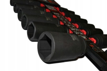 НАБОР УДАРНЫХ НАСАДОК 10-32 ММ 1/2 ДЮЙМА ЧЕРНЫЕ 13 ШТ. ЧЕРНЫЕ