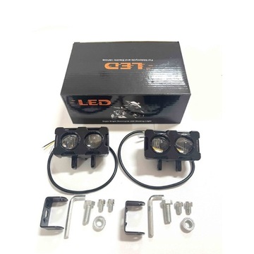 ГАЛОГЕННЫЕ ДОПОЛНИТЕЛЬНЫЕ ЛАМПЫ СВЕТОДИОДНЫЕ ОТРАЖАТЕЛИ 2x20Вт - IP68