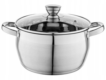 Garnek oliver 22CM 4,3L stal nierdzewna indukcja