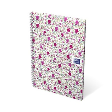 Kołozeszyt A6 50k kratka Oxford floral 1 szt. mix