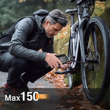 ЭЛЕКТРИЧЕСКИЙ НАСОС 150PSI ДЛЯ АВТОМОБИЛЬНЫХ ШИН, ВЕЛОСИПЕДОВ, МОТОЦИКЛОВ И МЯЧЕЙ