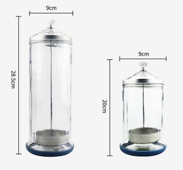 Szklany pojemnik do dezynfekcji metodą zanurzeniową POJEMNOŚĆ: 1000 ML