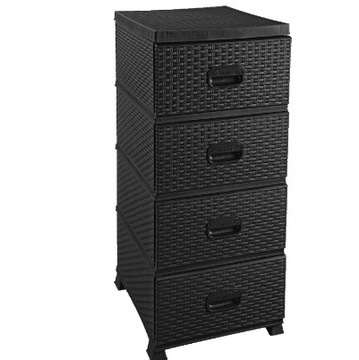 ШКАФ, КОМОД, РОТАН, коричневый и бежевый