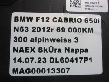 BMW F12 F06 F10 ZVEDÁK PÁKY ŘAZENÍ 61319251192