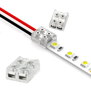 Быстрый разъем для светодиодной ленты COB, двухсторонний винт длиной 10 мм.