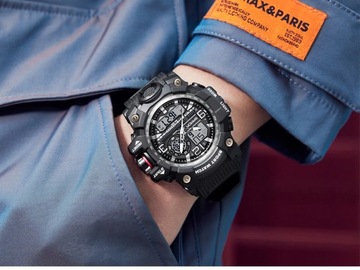 SANDA Brand G- Style Military Watch Men Digital Shock Sports Watches For