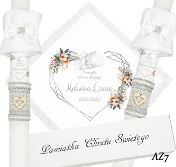 БЕЛАЯ ОДЕЖДА И КРЕЩЕСТВЕННАЯ СВЕЧА КРЕЩЕННОЕ ИМЯ