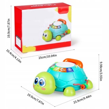 INTERAKTYWNY TELEFON ŻÓŁW MUZYCZNA DLA DZIECKA