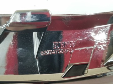 LIŠTA CHRÓM NÁRAZNÍKU POD LAMPA SVĚTLOMET RENAULT CAPTUR PRAVÁ I LEVÝ 929