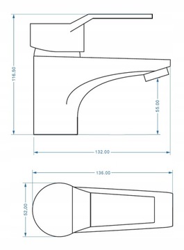 ШКАФ ДЛЯ ВАННОЙ 60 см с подвесной РАКОВИНОЙ, ГЛЯНЦЕ, УМЫВАЛЬНИК FATTER, хром