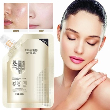 100 г Золотая маска с ретинолом и пептидом, осветляющая Mo