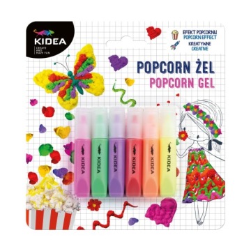 Попкорн гель 6 кольорів KIDEA
