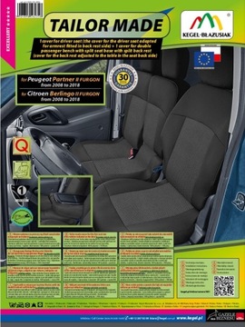 CITROEN BERLINGO II 2008- 3os 1+2 ИЗМЕРИМЫЕ КРЫШКИ