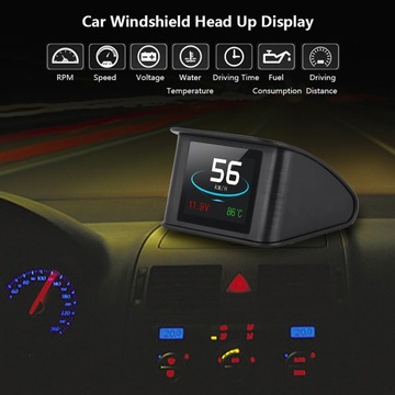 Универсальный автомобильный HUD P10, проекционный дисплей OBD2