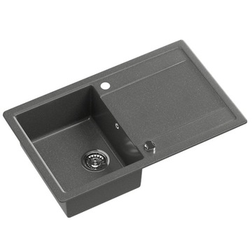 Zlew KERNAU KGS Z 4575 1B1D Graphite czarny
