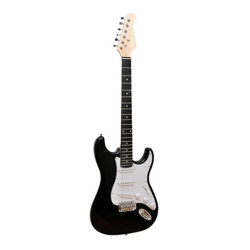 Gitara elektryczna dla początkujących ZESTAW MusicMate ME-01 czarno-biała