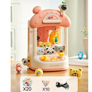 Claw Machine Arcade Claw Gra Różowe 20 lalek