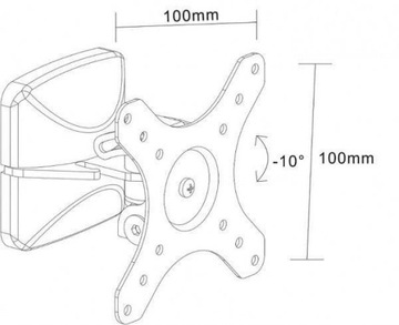 ПРОЧНАЯ ПОДВЕСКА ДЛЯ ТЕЛЕВИЗОРА 12–24 ДЮЙМОВ