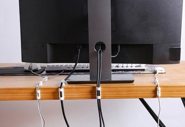 10x КАБЕЛЬНЫЙ ОРГАНИЗАТОР ЗАЖИМ-ДЕРЖАТЕЛЬ САМОКЛЕЯЩИЙСЯ КРЮЧОК