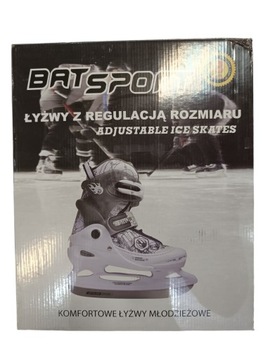 Коньки хоккейные регулируемые по размеру для детей и подростков, размер М (34-37)