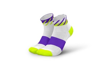 Incylence Skarpety do Biegania Running Disrupts Short purple/canary 43-46