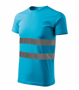 KOSZULKA Z ODBLASKAMI kol44 100% BAWEŁNA rozm.3XL