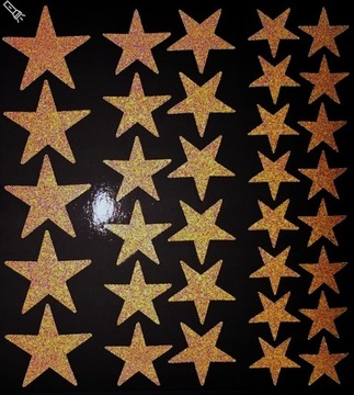 СВЕТООТРАЖАЮЩИЕ НАКЛЕЙКИ ДЛЯ коляски, велосипеда, светоотражающие, 33 шт.