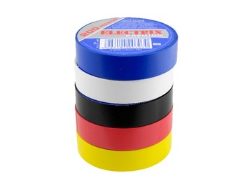 5 szt. Taśma Electrix 200 Premium Tęcza 19mm*18m o