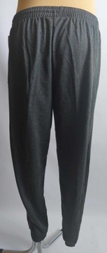 Spodnie męskie dresowe grafit ze ściągaczami LINTEBOB Y-46333-LK r. 5 XL