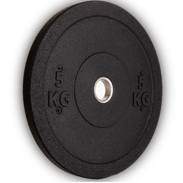 OBCIĄŻENIE OLIMPIJSKIE GUMOWE 5KG BUMPER TALERZ KRĄŻEK 51MM DUŻE DO SZTANGI