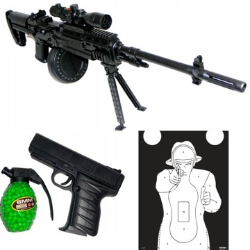 Pistolet Pistolety kulki SNAJPER SNAJPER + GRATISY TARCZA, PISTOLET I KULKI