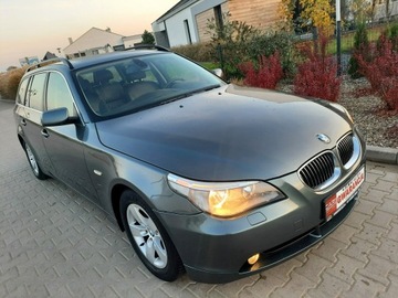 BMW Seria 5 E60 Sedan 2.5 525i 218KM 2006 BMW 525 2.5i 218PS NAVI SKÓRA MANUALRata600zl, zdjęcie 4