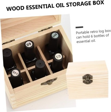 1 6 деревянных органайзеров для эфирных масел, футляр для бутылок с эфирными маслами