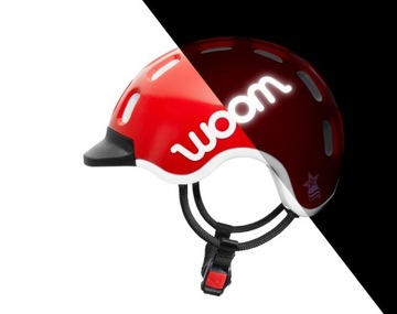 Велосипедный шлем Woom Kids, размер S, 50-53 см, красный