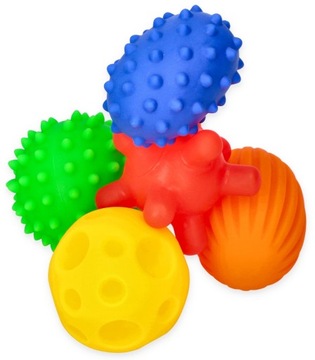 HENCZ TOYS СЕНСОРНЫЕ ШАРИКИ SENSORKY 0M+ 5 ШТ.