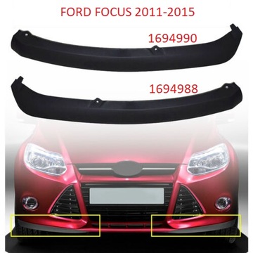 СПОЙЛЕР БАМПЕР ЮБКА ПЕРЕДНЯЯ ПРАВАЯ FORD FOCUS Mk3 2011-15 OE
