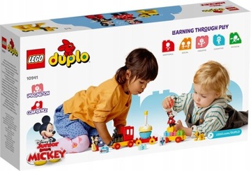 LEGO DUPLO 10941 ПОЕЗД МИККИ И МИННИ — ПОДАРОК ​​ДЛЯ ДЕТЕЙ 2,3,4,5 лет