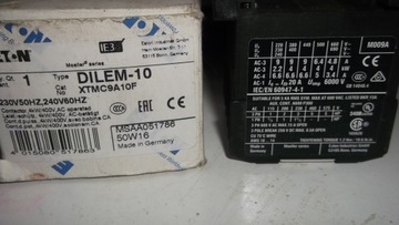 Контактор силовой EATON 3P+1Z 9А 230В DILEM-10 051786