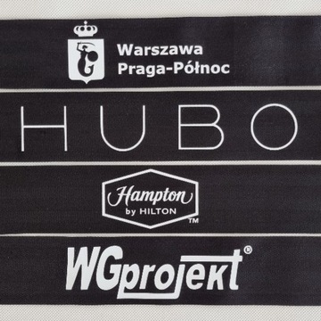 SŁUPEK ODGRADZAJĄCY Z TAŚMĄ 2,5 M Z NADRUKIEM