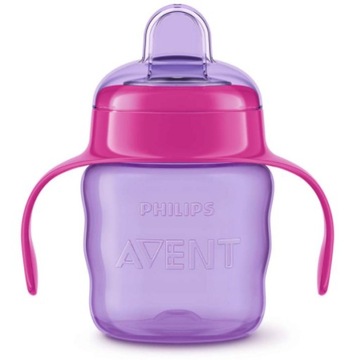 AVENT СЕРЕБРЯНАЯ КРУЖКА-БУТЫЛКА 200 МЛ МЯГКИЙ НОСИК 6M+