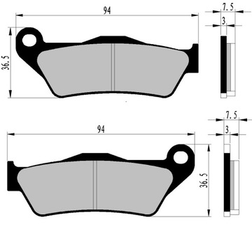 ПЕРЕДНИЕ ТОРМОЗНЫЕ КОЛОДКИ YAMAHA YZF-R 125 08-13