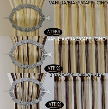 Готовые шторы из макарон высотой 150х160, занавеска из макарон