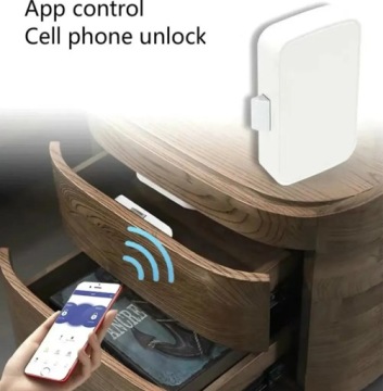 Замок шкафа Bluetooth с помощью приложения Tuya, разблокировка BLE Smart Drawer Switch