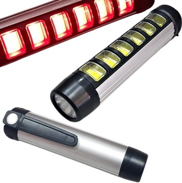 LATARKA LED COB LAMPKA 5 TRYBÓW Z AKUMULATOREM