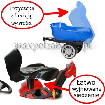 НОВЫЙ ТРАКТОР + ЭКСКАВАТОР + ДОЛЛАР С ПРИЦЕПОМ 3 цвета + БЕСПЛАТНО