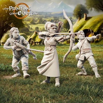 Halfling Bowmen x3 The Printing Goes Ever On