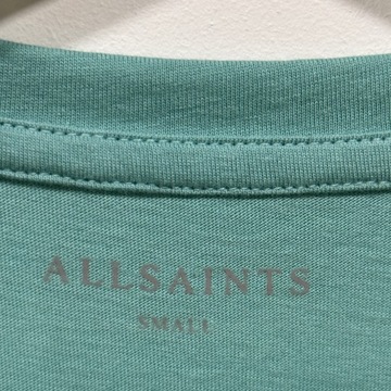 ALLSAINTS T-SHIRT Koszulka Turkus S